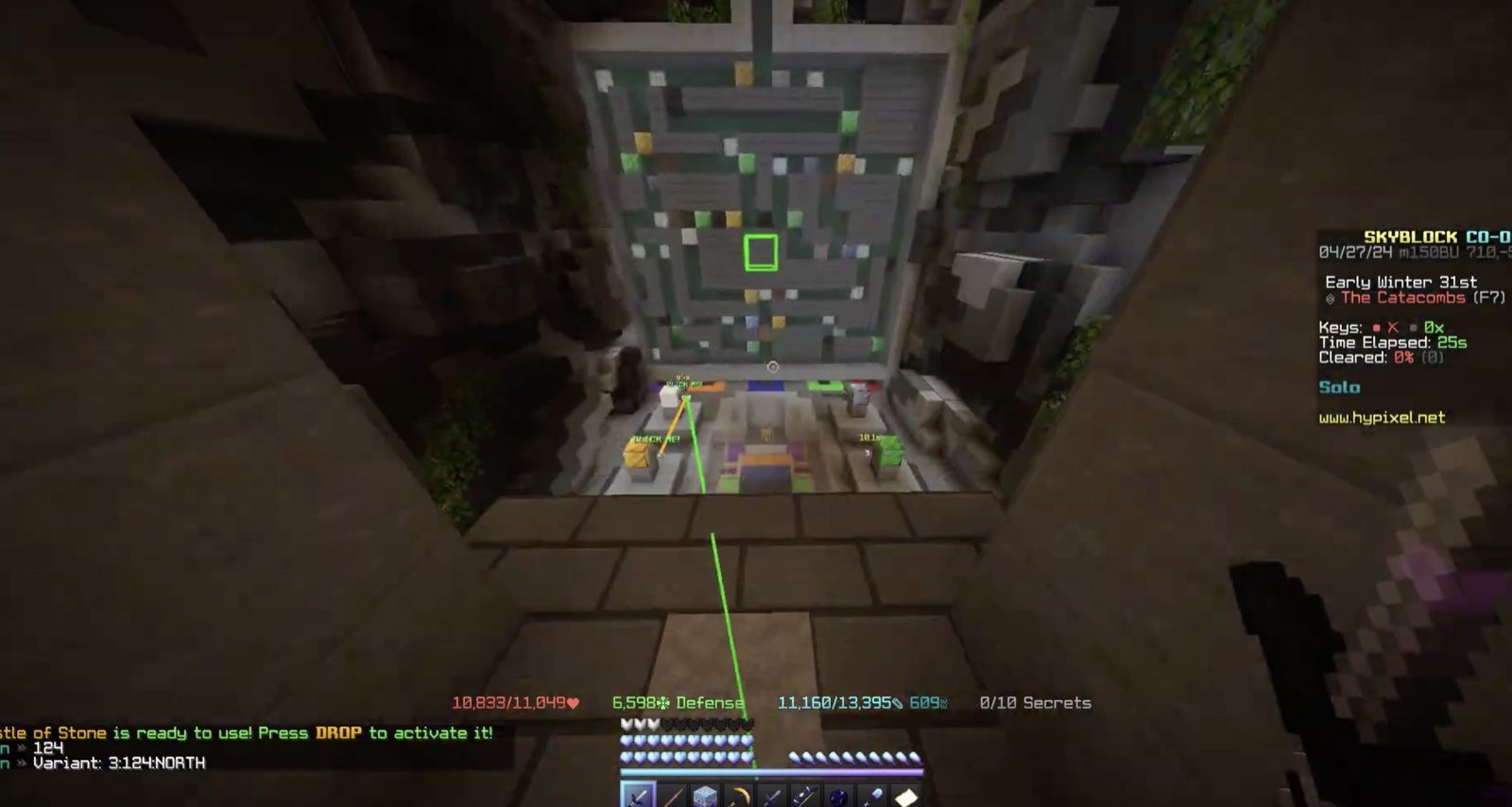 Odin's terminal solver highlighting the correct slots in a Floor 7 terminal